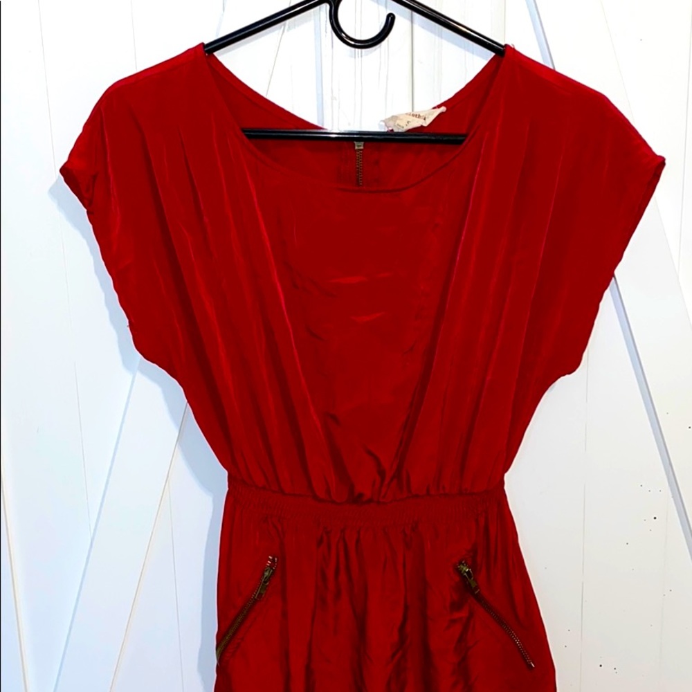 Red Cinched Sundress